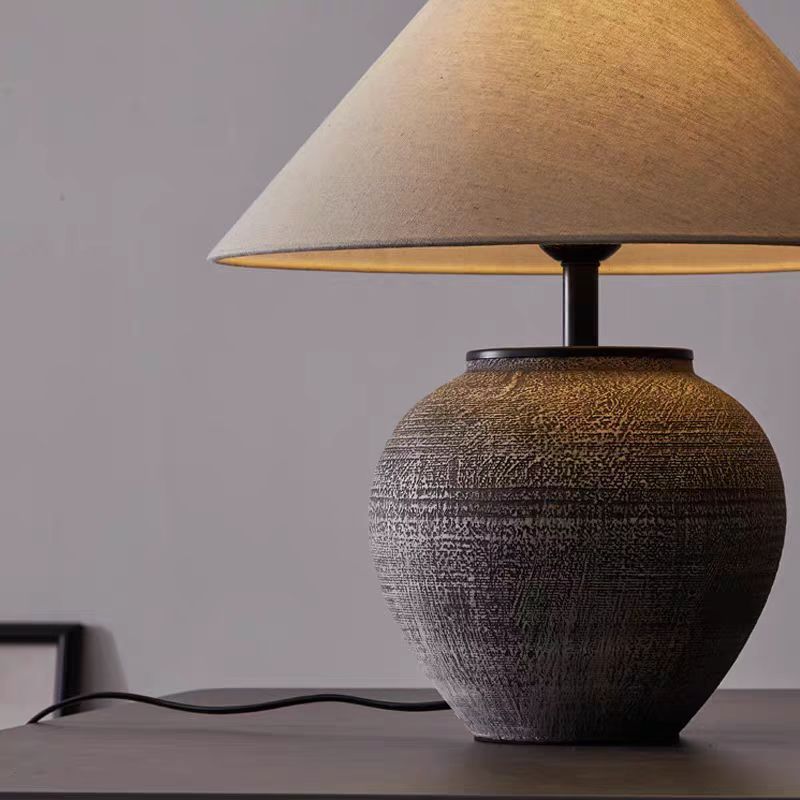 Keramisk bordlampe