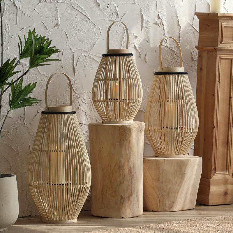 Gulvlampe med lysestage