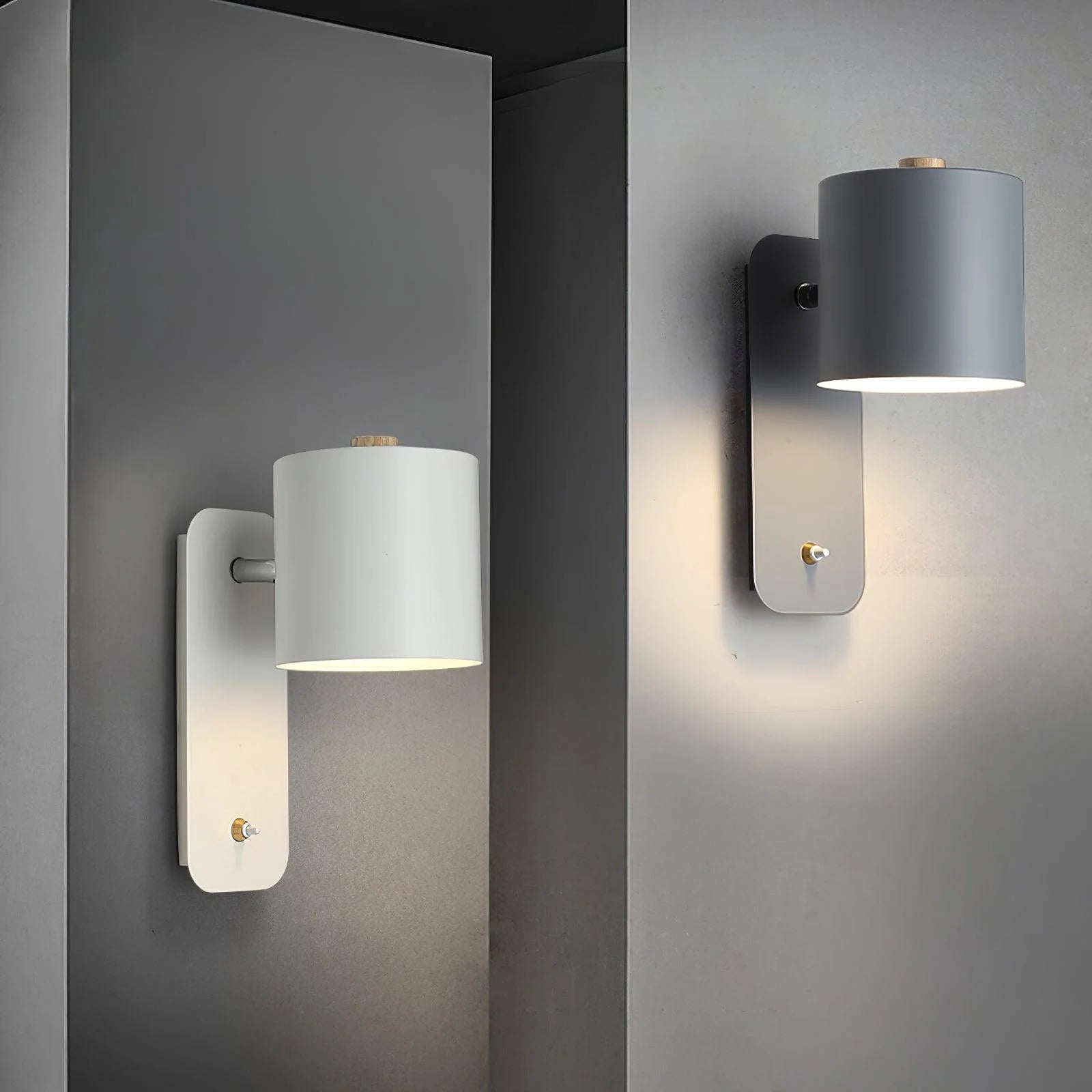 Cylinder Plug-in væglampe