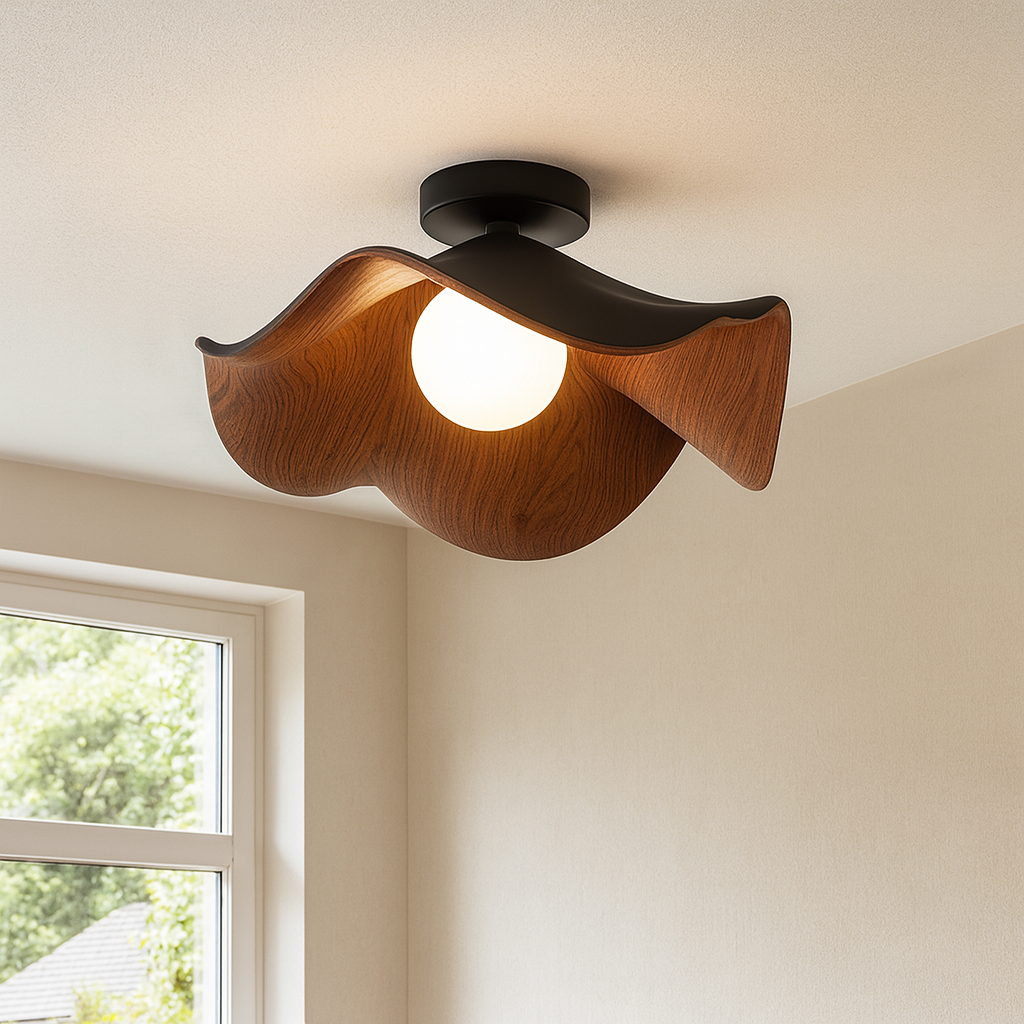 Rusola blomsterformet loftslampe