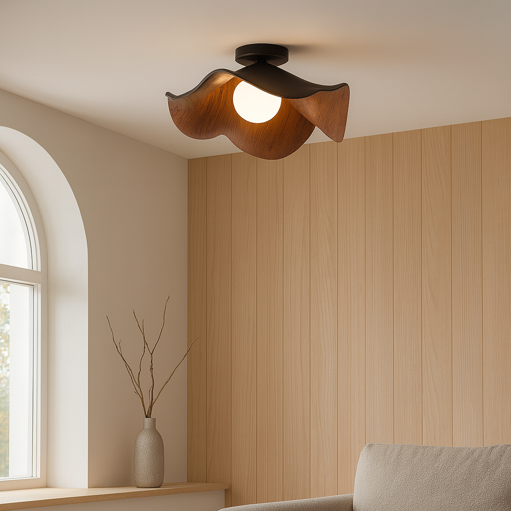 Rusola blomsterformet loftslampe