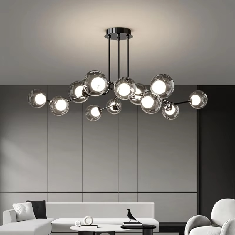 Nordisk loftslampe i glas