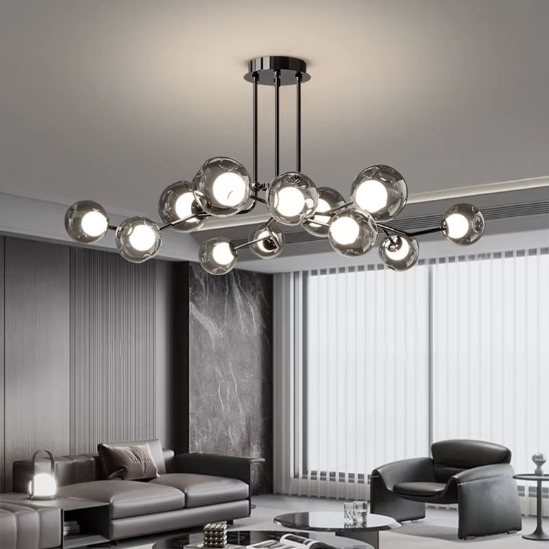 Nordisk loftslampe i glas