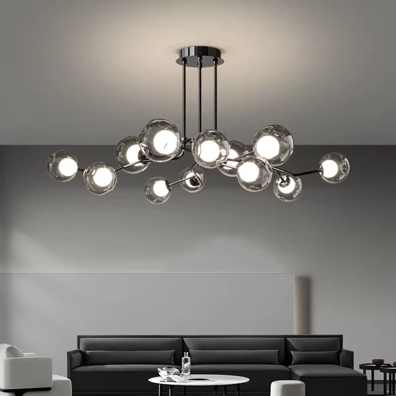 Nordisk loftslampe i glas