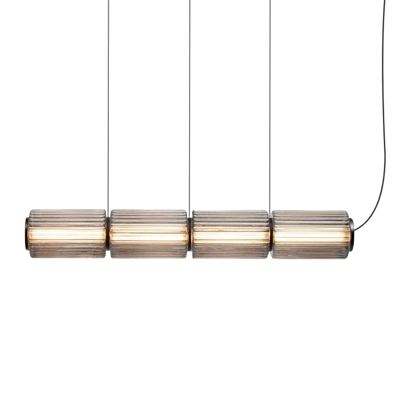 Cylinder glas pendel lampe