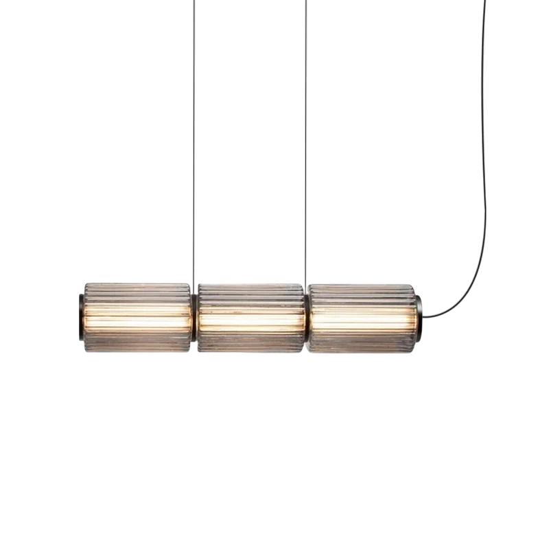 Cylinder glas pendel lampe