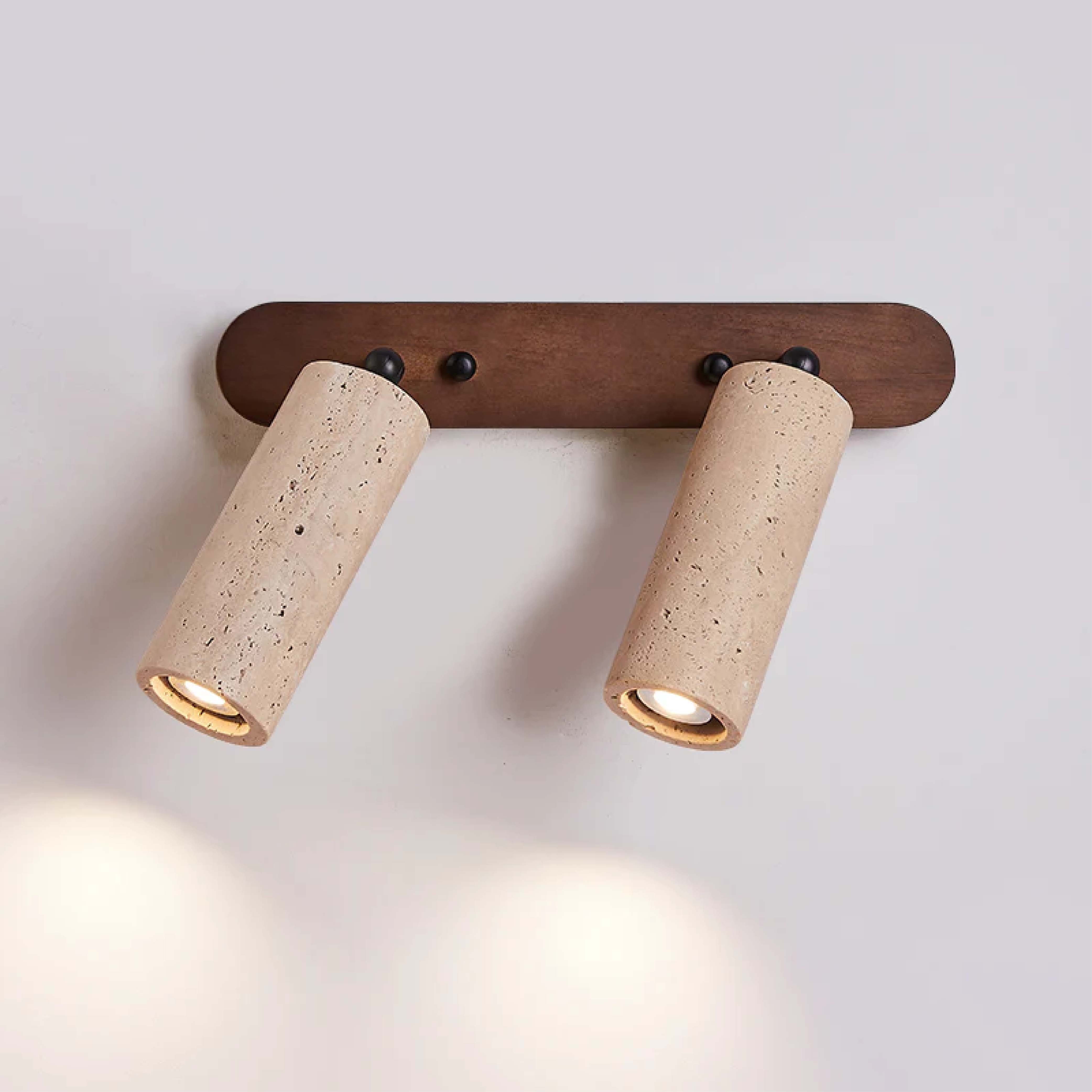 Travertin drejelig væglampe