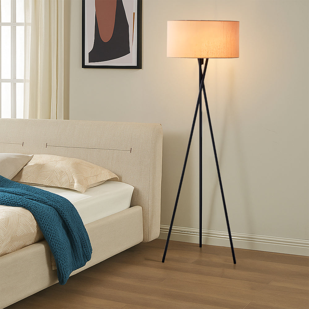 Gulvlampe i silke