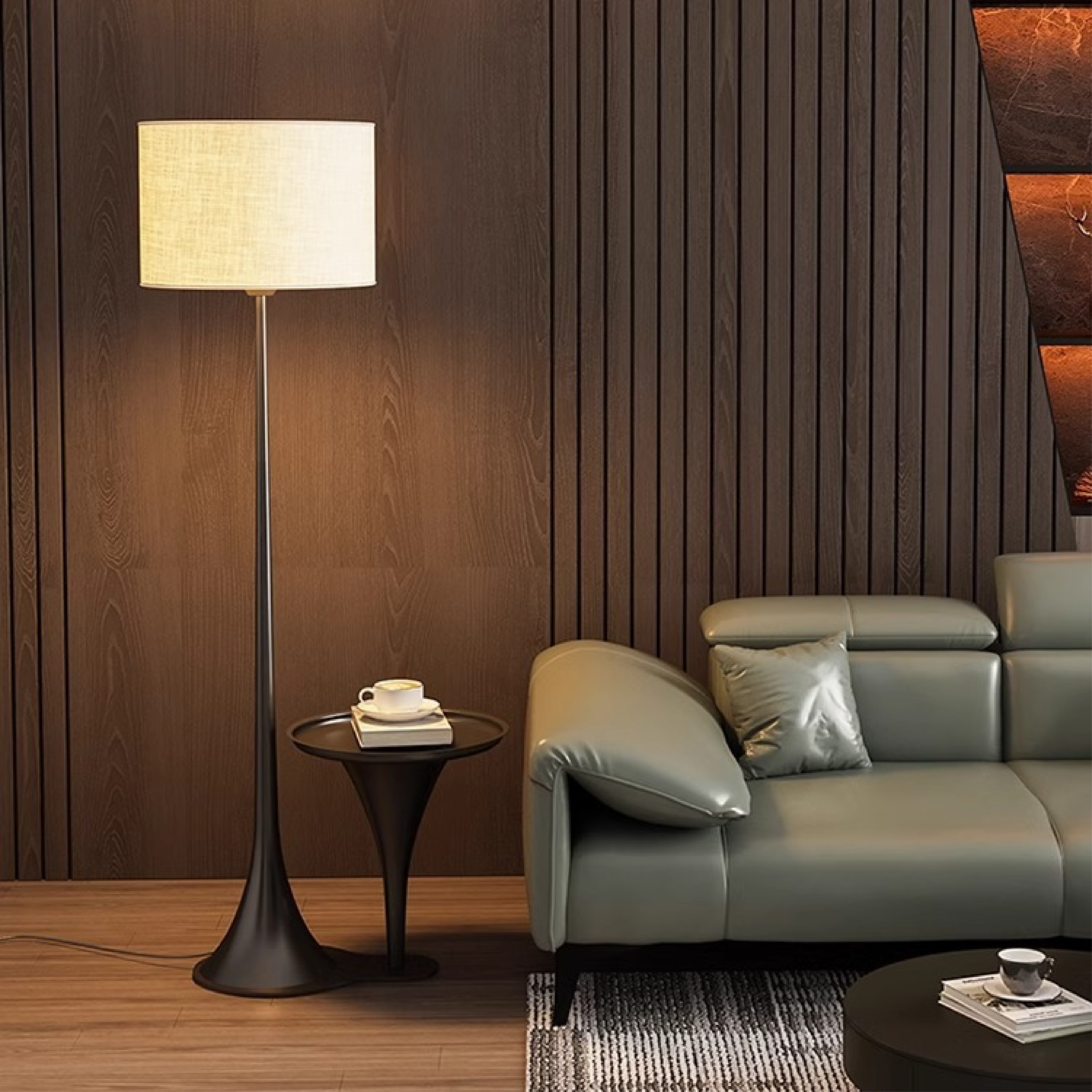 Anderos gulvlampe i silke