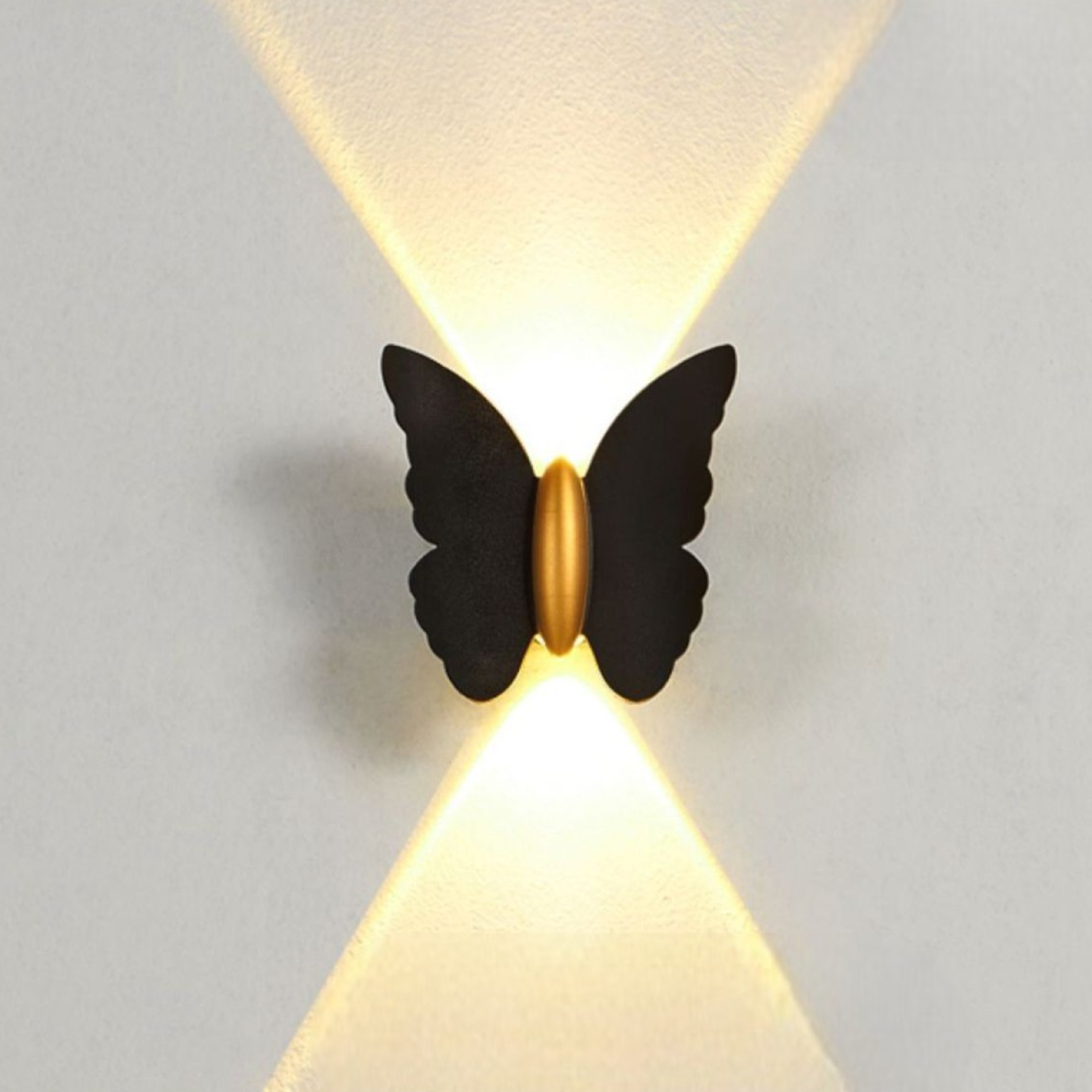 Butterfly udendørs væglampe
