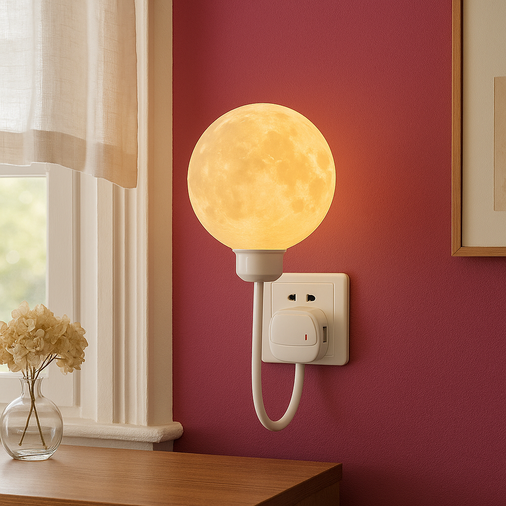Plug-in Moon-væglampe